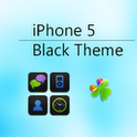 iPhone 5 Black Go Launcher EX